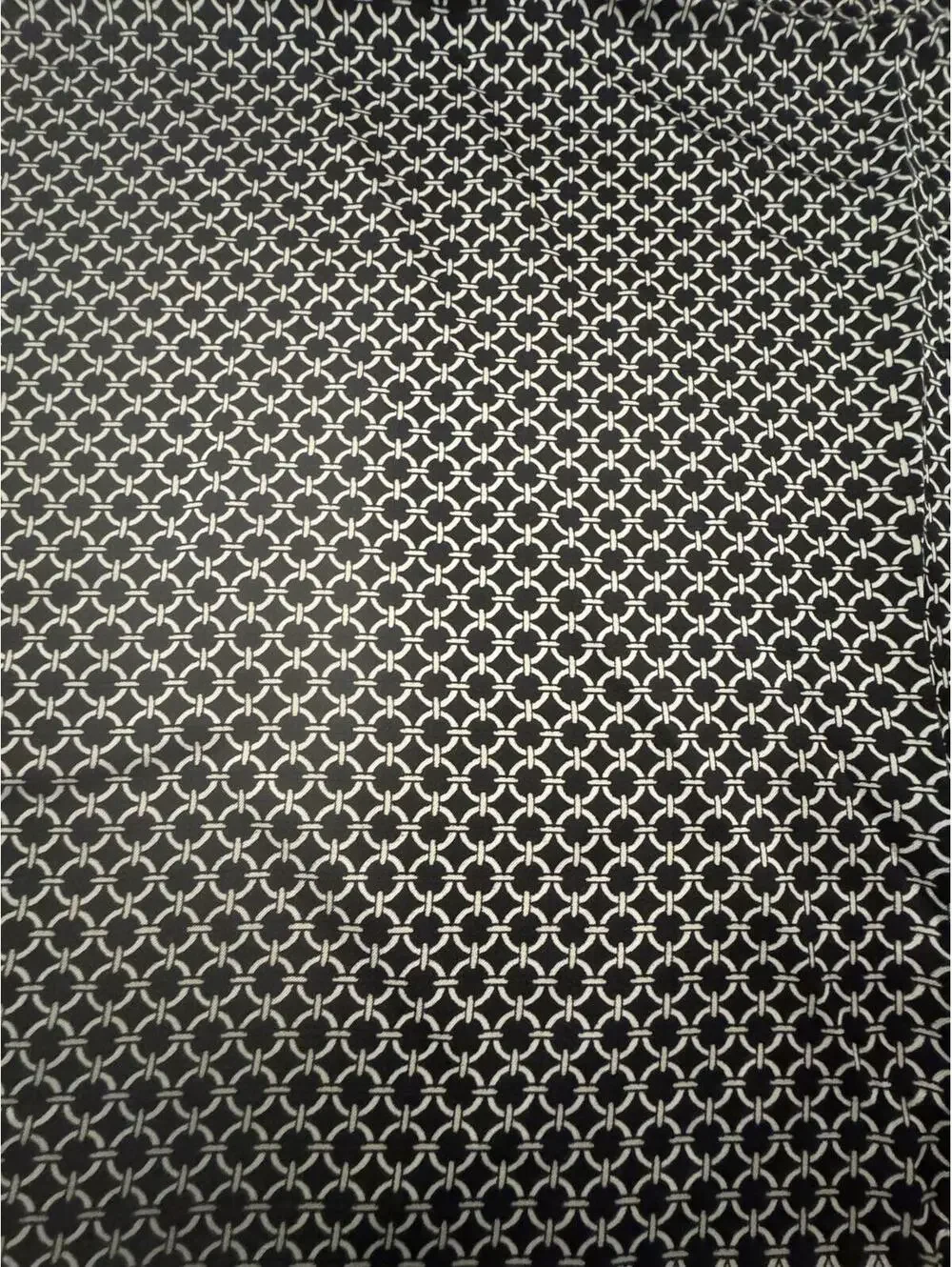 Black and White Patterned Square Scarf